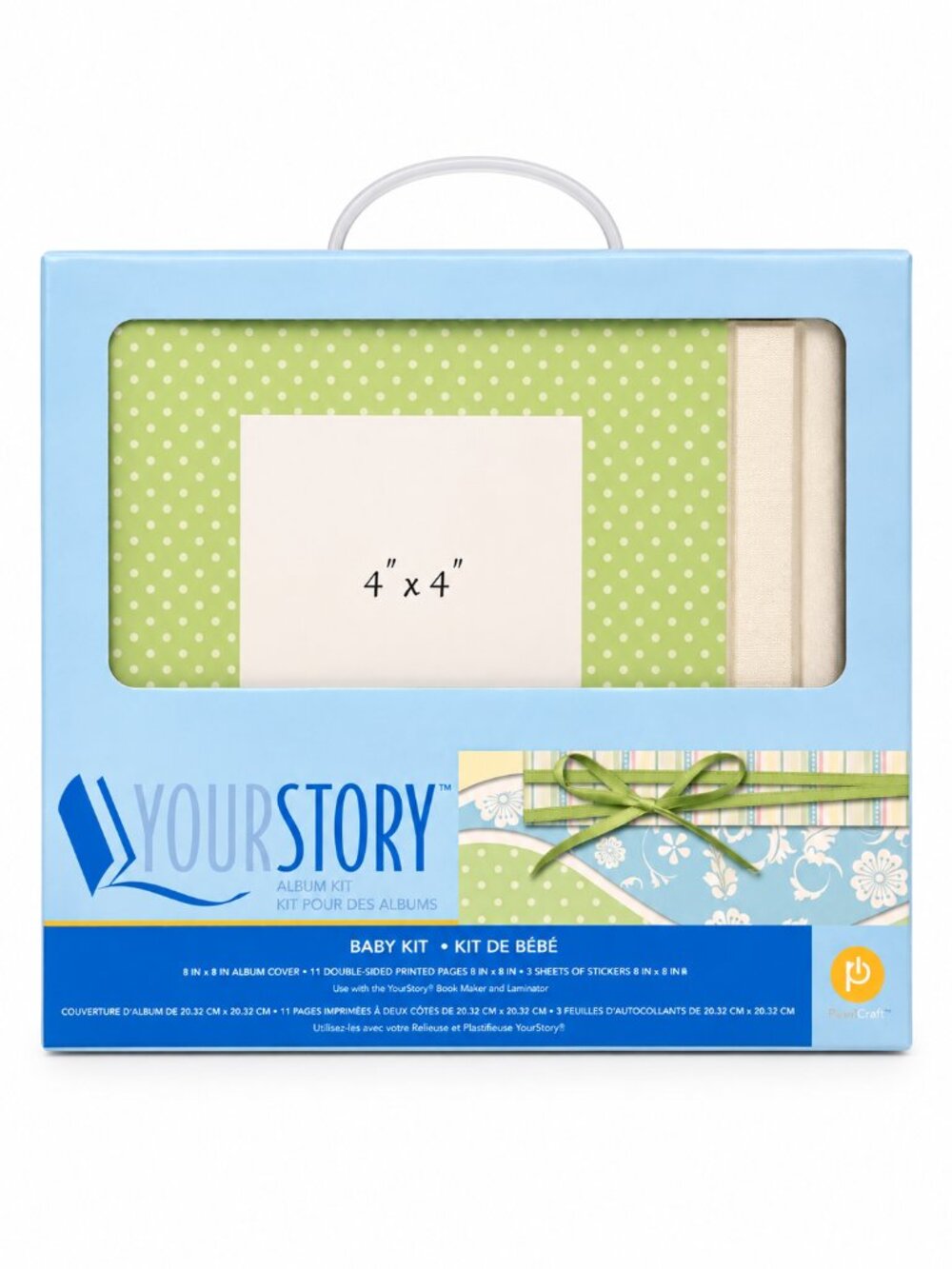 Provo Craft YourStory Baby 8x8 Scrapbook Album Kit Pages Stickers New